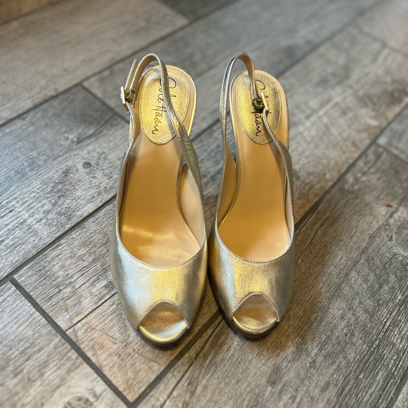 Cole Haan Shoes - COLE HAAN CARMA SLING Soft Gold Metallic Size 8B